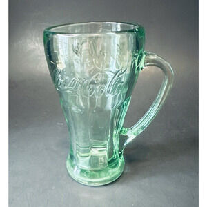 LIBBEY GLASS COMPANY Coca Cola Coke Green 16oz Mug/Cup Glass